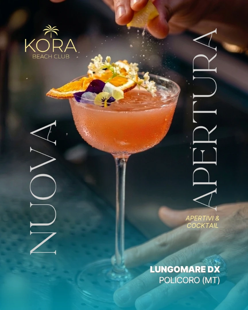 📍KORA BEACH CLUB
✨ GRAND OPENING ✨

Ci siamo quasi… 🎉
Siamo entusiasti di annunciare l’arrivo della nostra nuova realtà 💫

Un progetto nato con passione, cura e tanta voglia di condividere qualcosa di speciale con voi.

Restate connessi e preparatevi a scoprire qualcosa di nuovo 👀

#grandopening