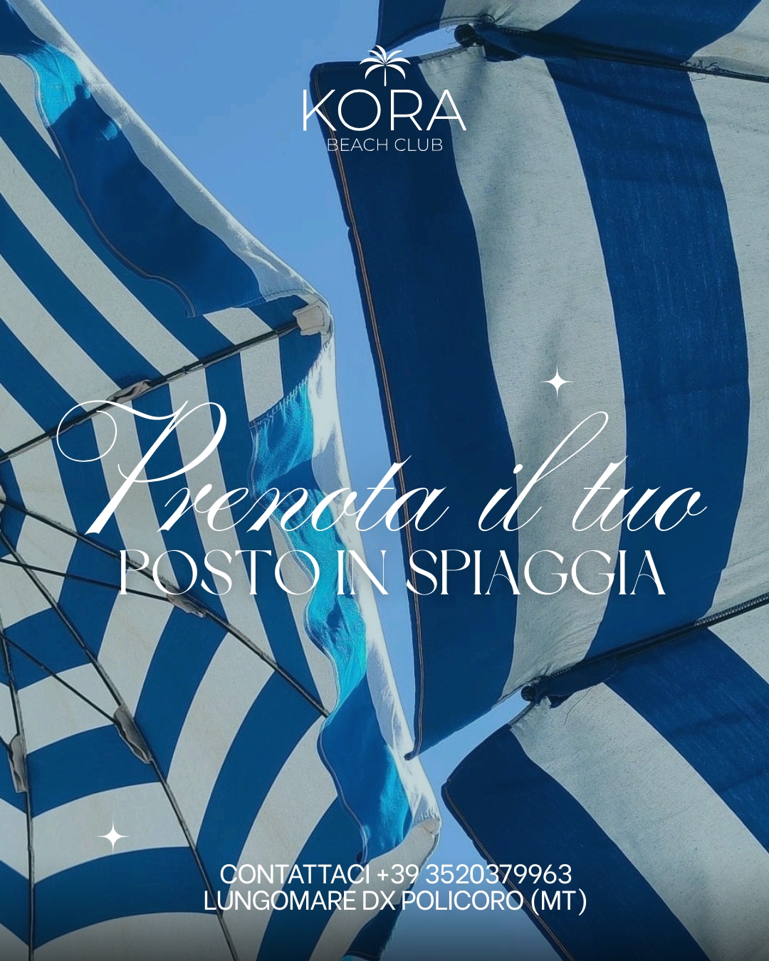 Prenota il tuo posto sotto il sole 🌊☀️
Al Kora Beach Club ti aspetta relax, mare cristallino e comfort esclusivo.
Ombrelloni, lettini e vibes estive… tutto pronto per la tua giornata perfetta.
📍 Lungomare DX Policoro (MT)
📞 +39 352 037 9963
#KoraBeachClub #EstateItaliana #Spiaggia #Policoro #Beac